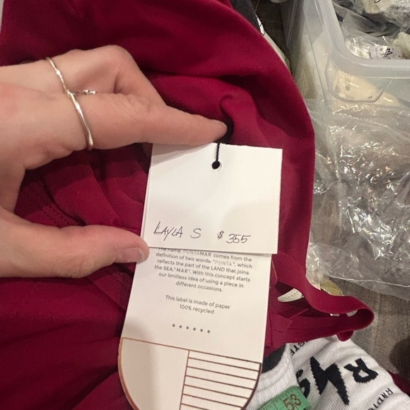 PUNTAMAR Layla red one piece swimsuit NWT - Picture 9 of 9